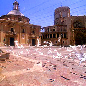 Virgin Square in Valencia